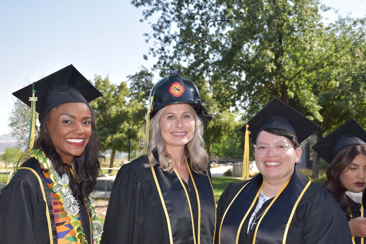People enjoying Commencement