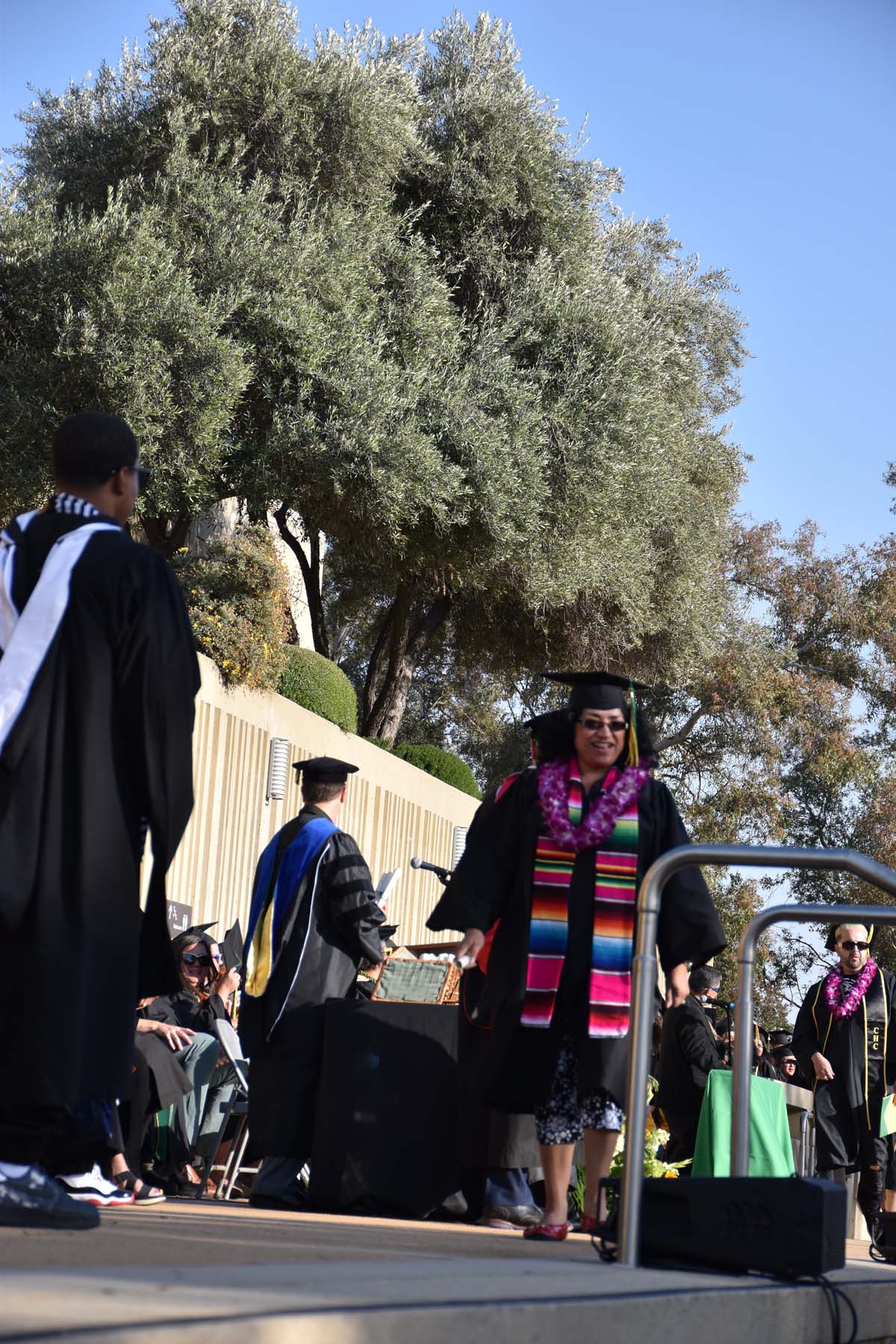 People enjoying Commencement