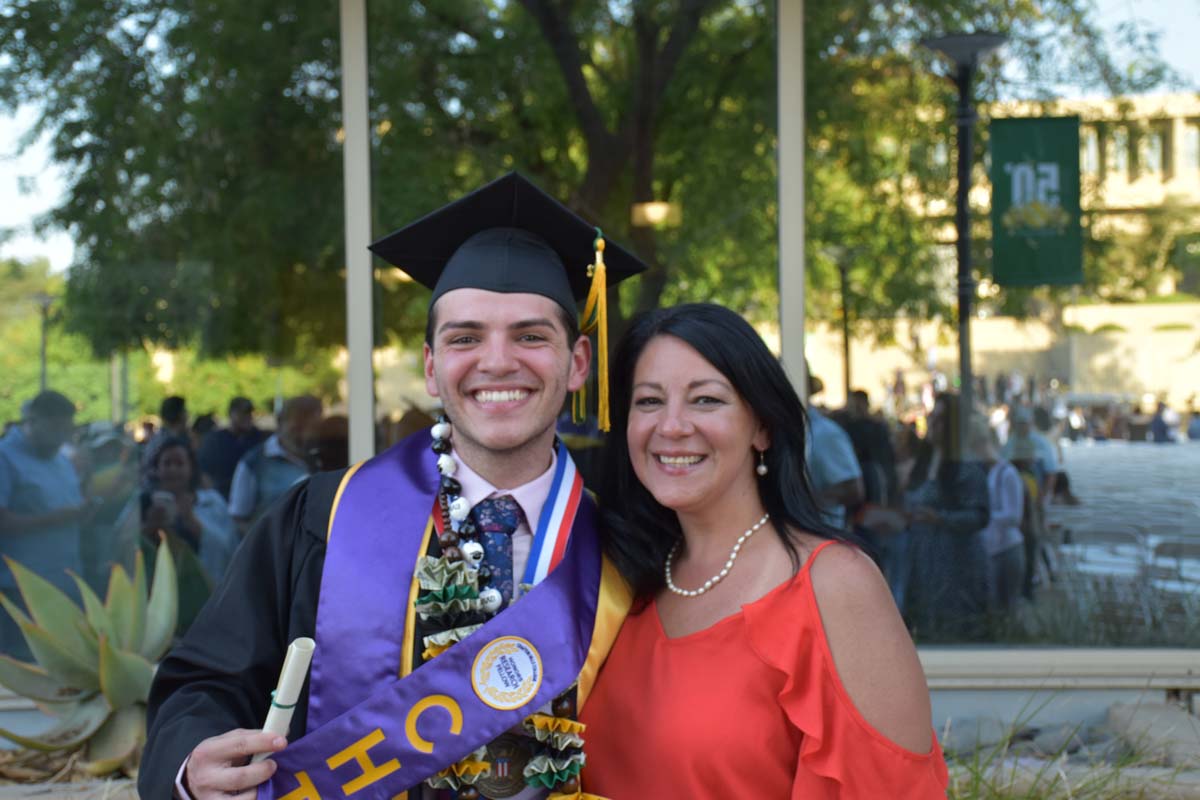 People enjoying Commencement