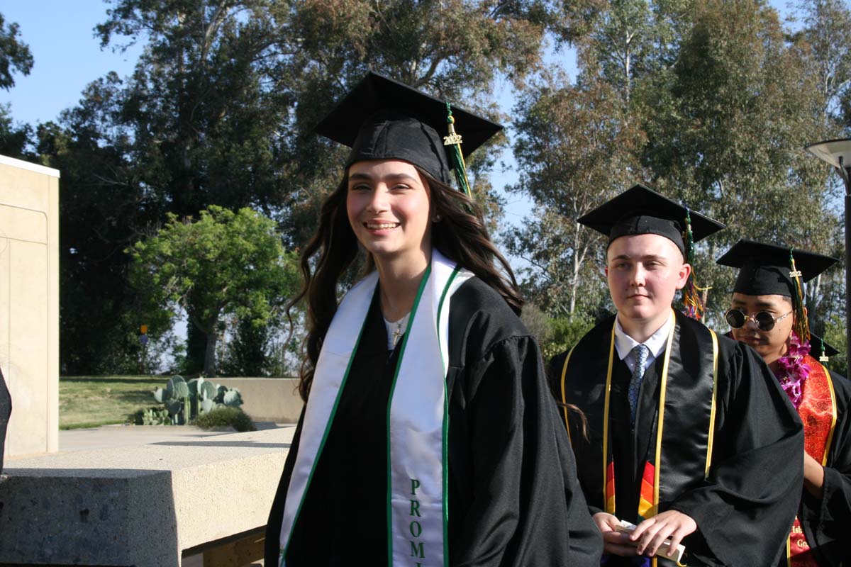 People enjoying Commencement