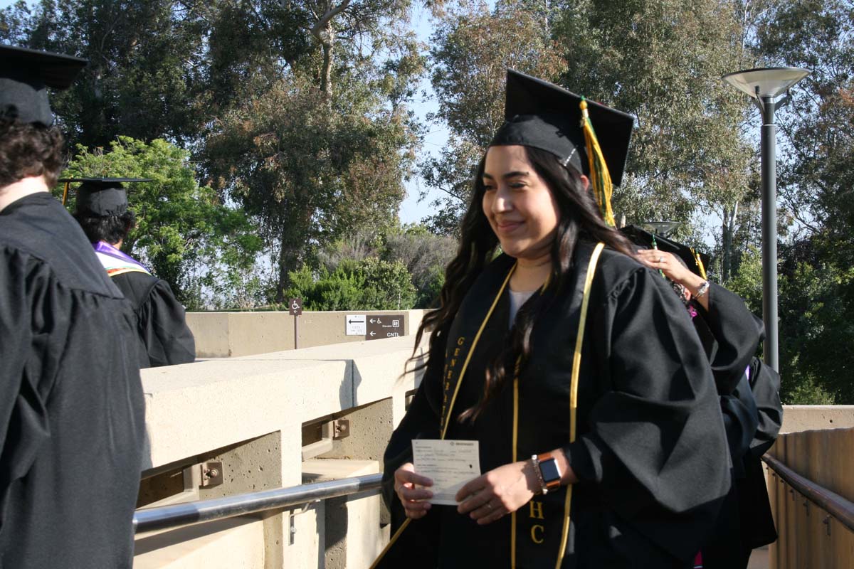 People enjoying Commencement