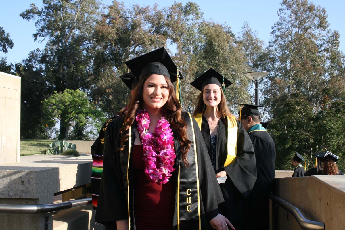 People enjoying Commencement