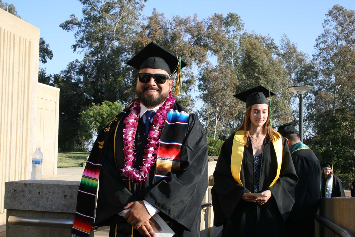 People enjoying Commencement