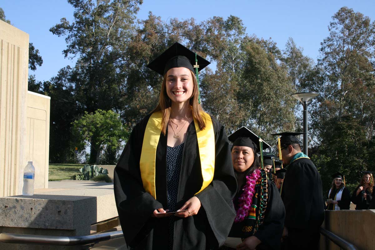 People enjoying Commencement