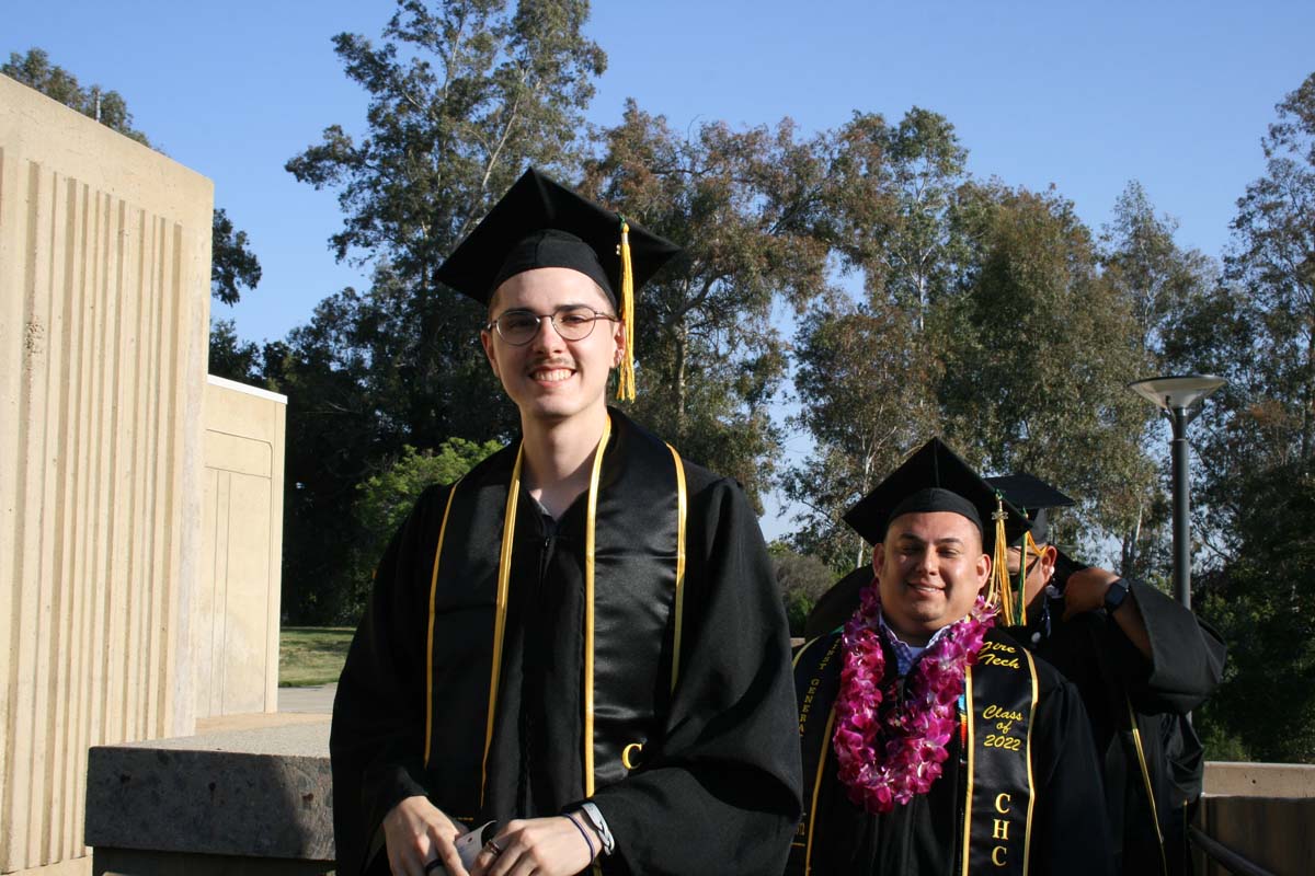 People enjoying Commencement