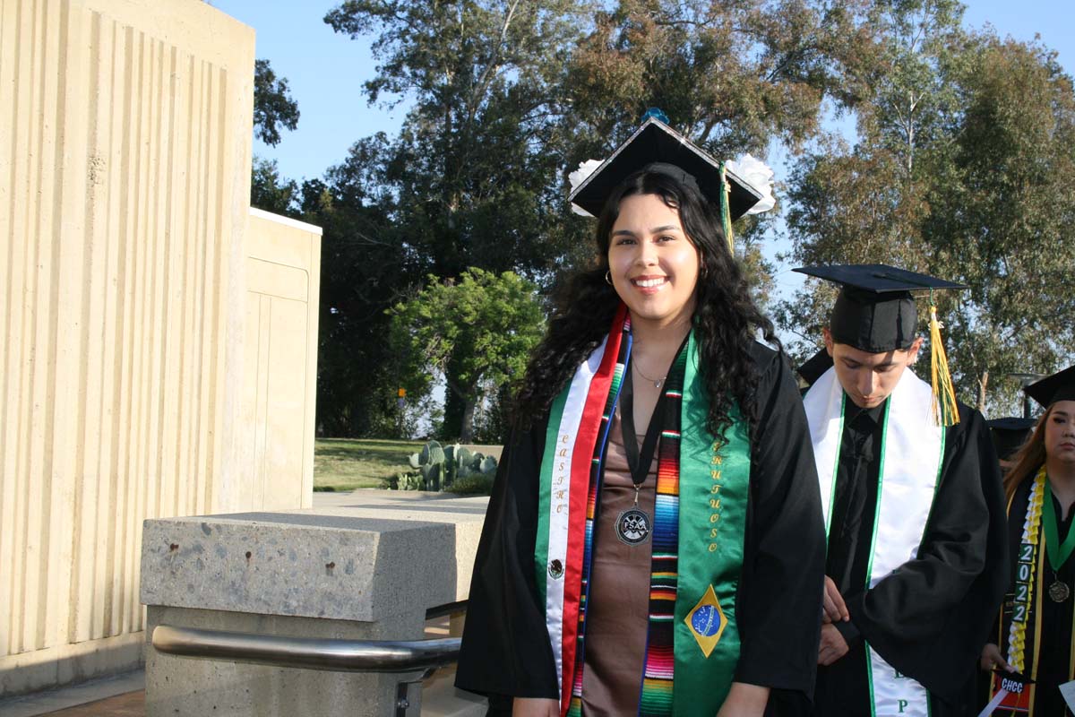 People enjoying Commencement