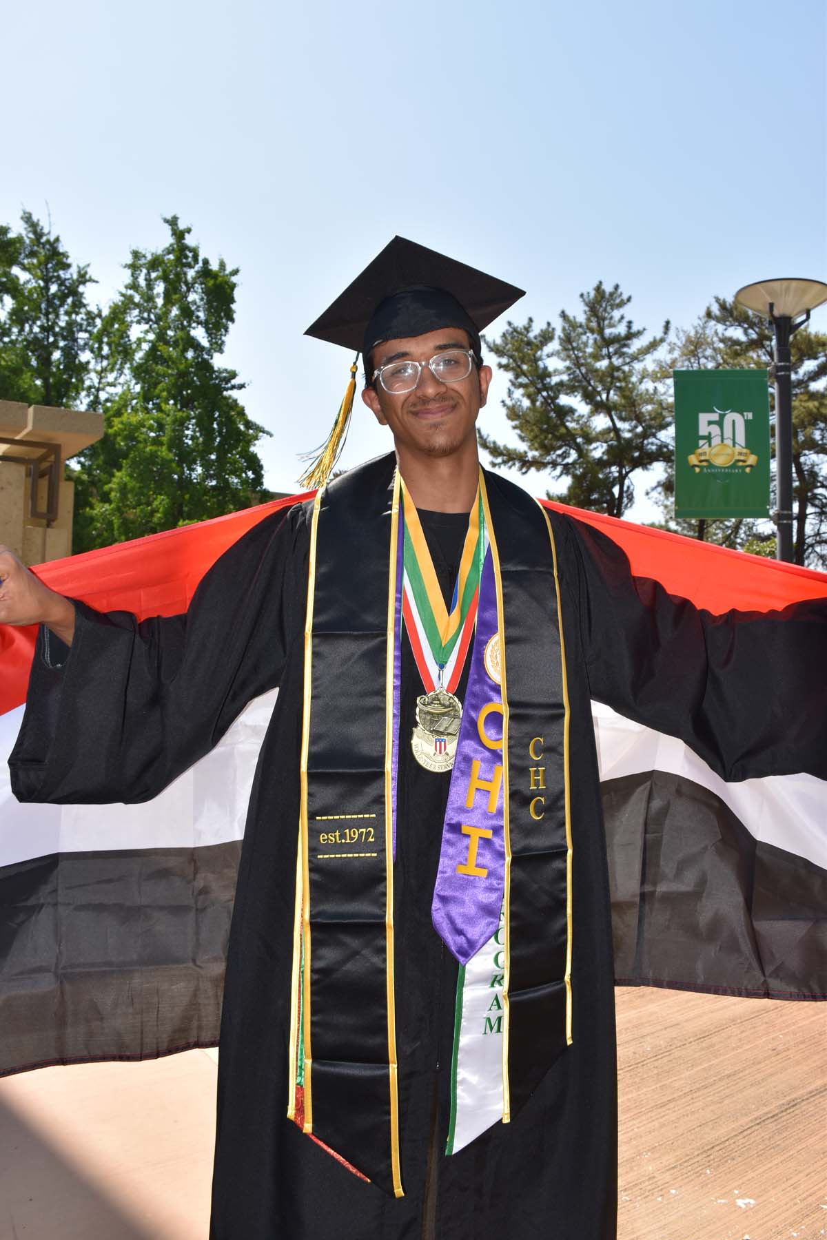 People enjoying Commencement