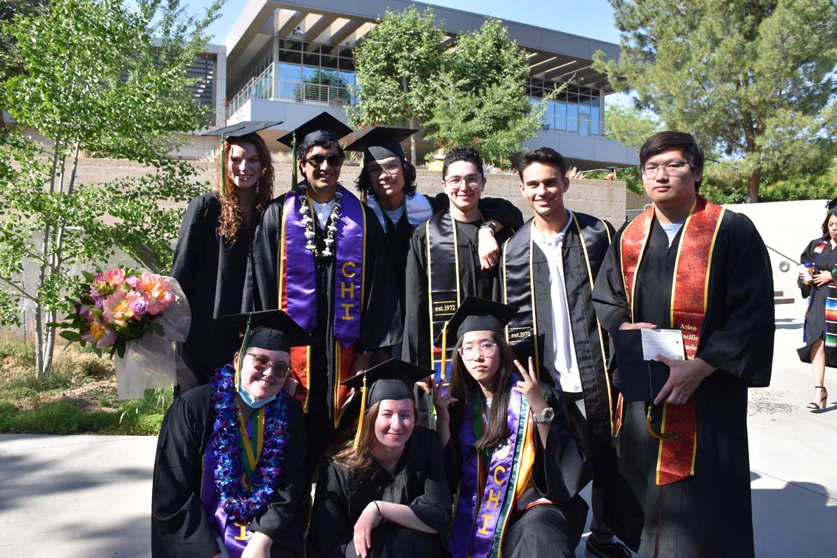 People enjoying Commencement