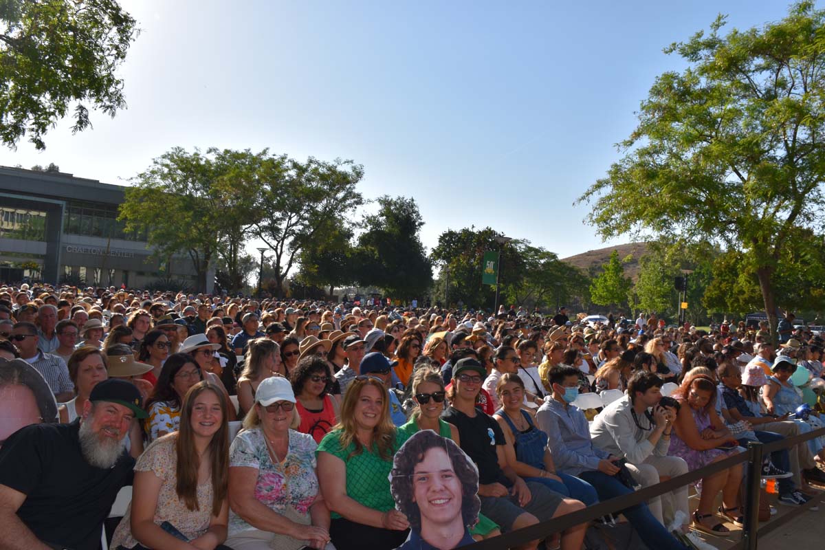 People enjoying Commencement