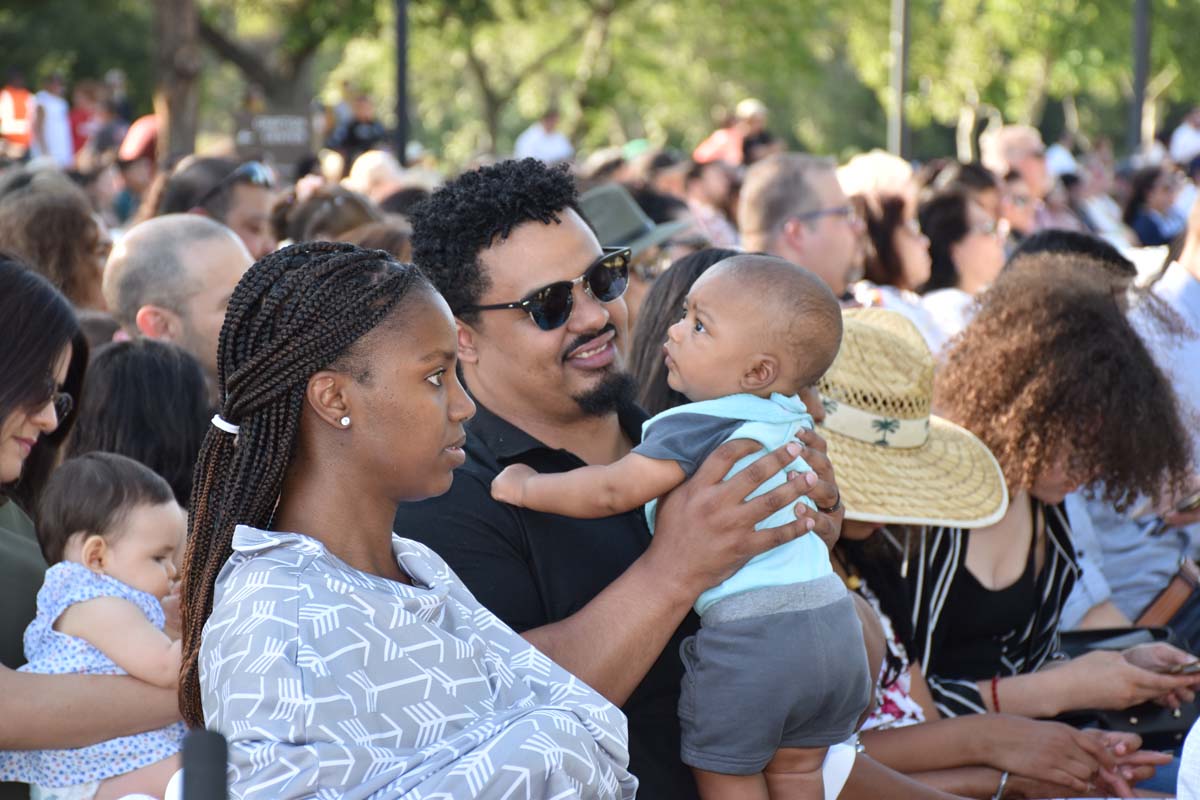 People enjoying Commencement