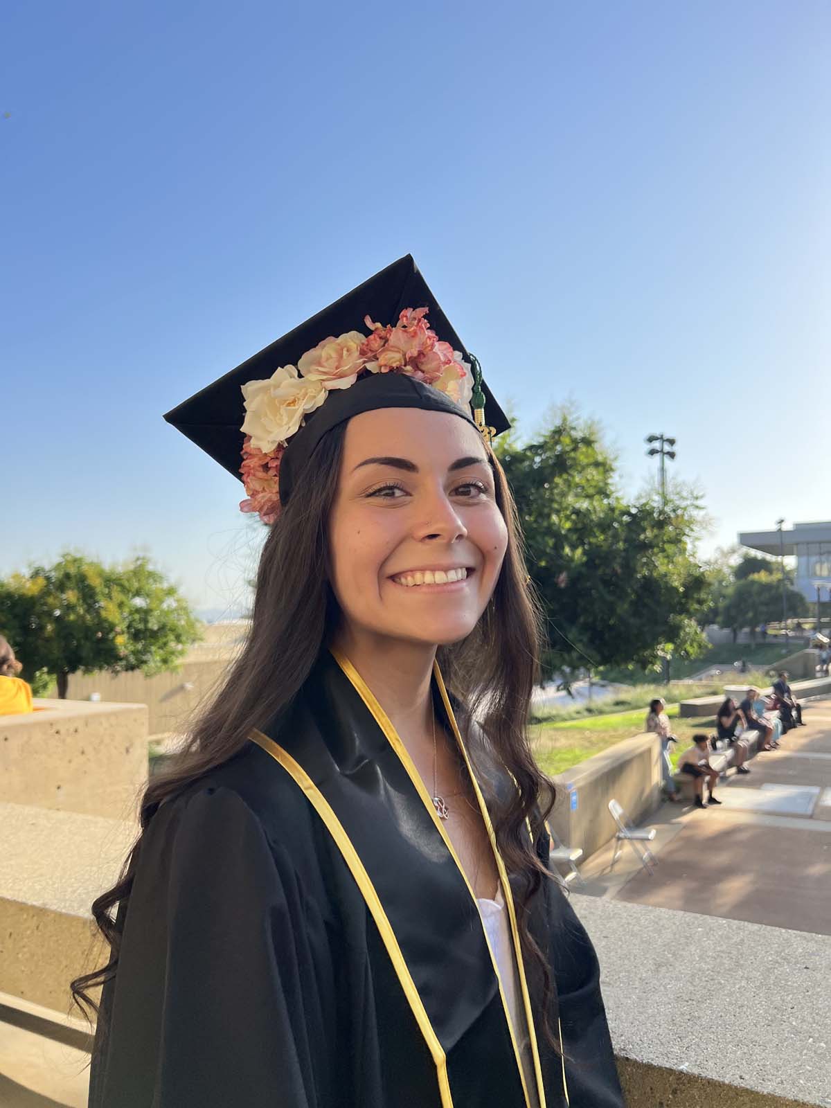 People enjoying Commencement