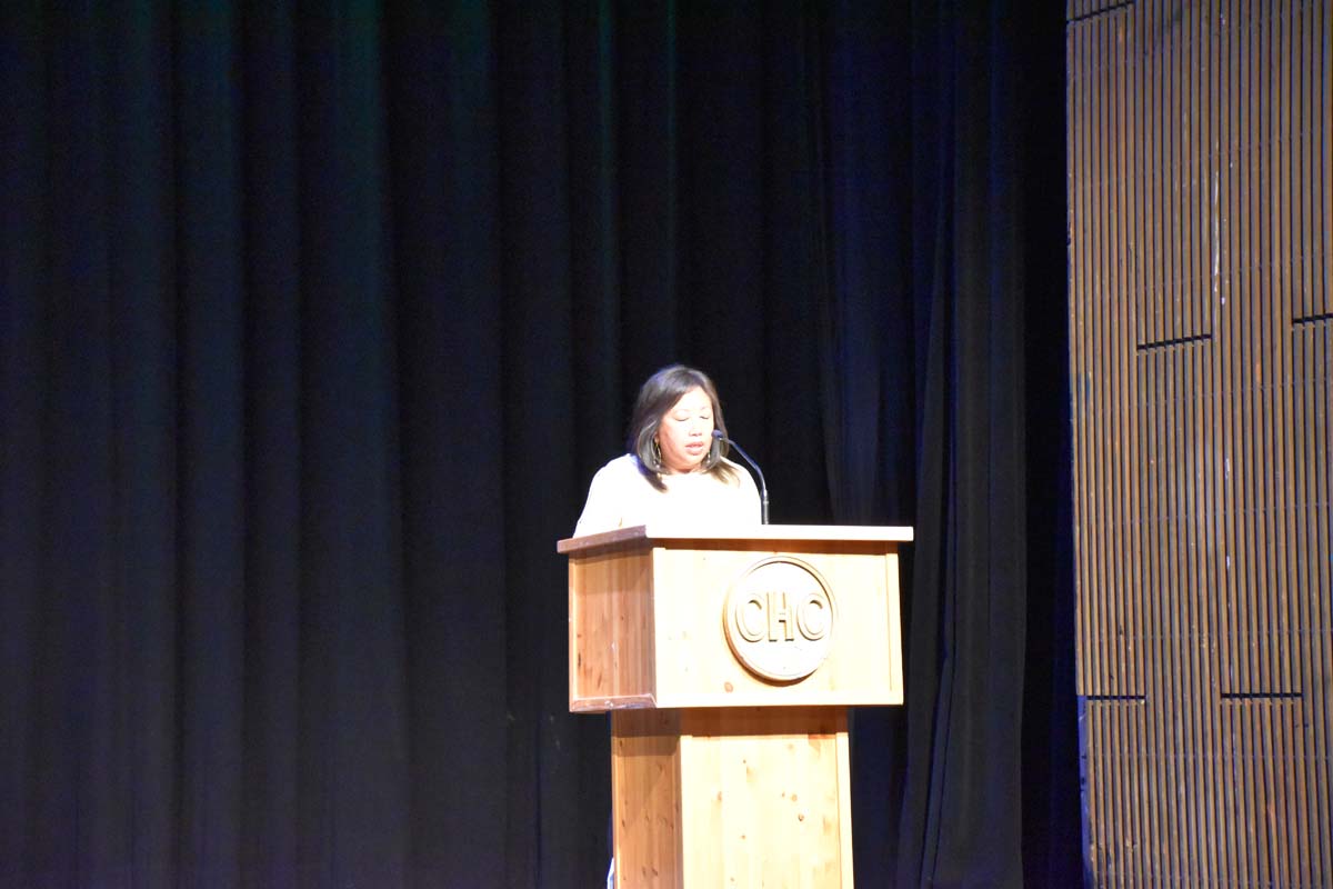 People enjoying the EOP&S Awards Ceremony