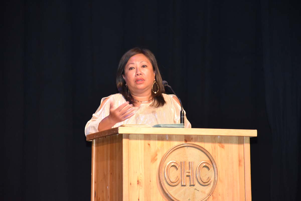 People enjoying the EOP&S Awards Ceremony