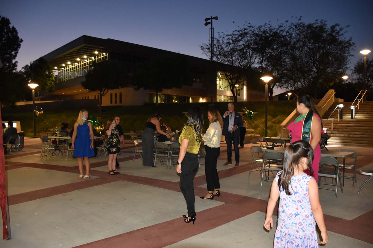 People enjoying the EOP&S Awards Ceremony