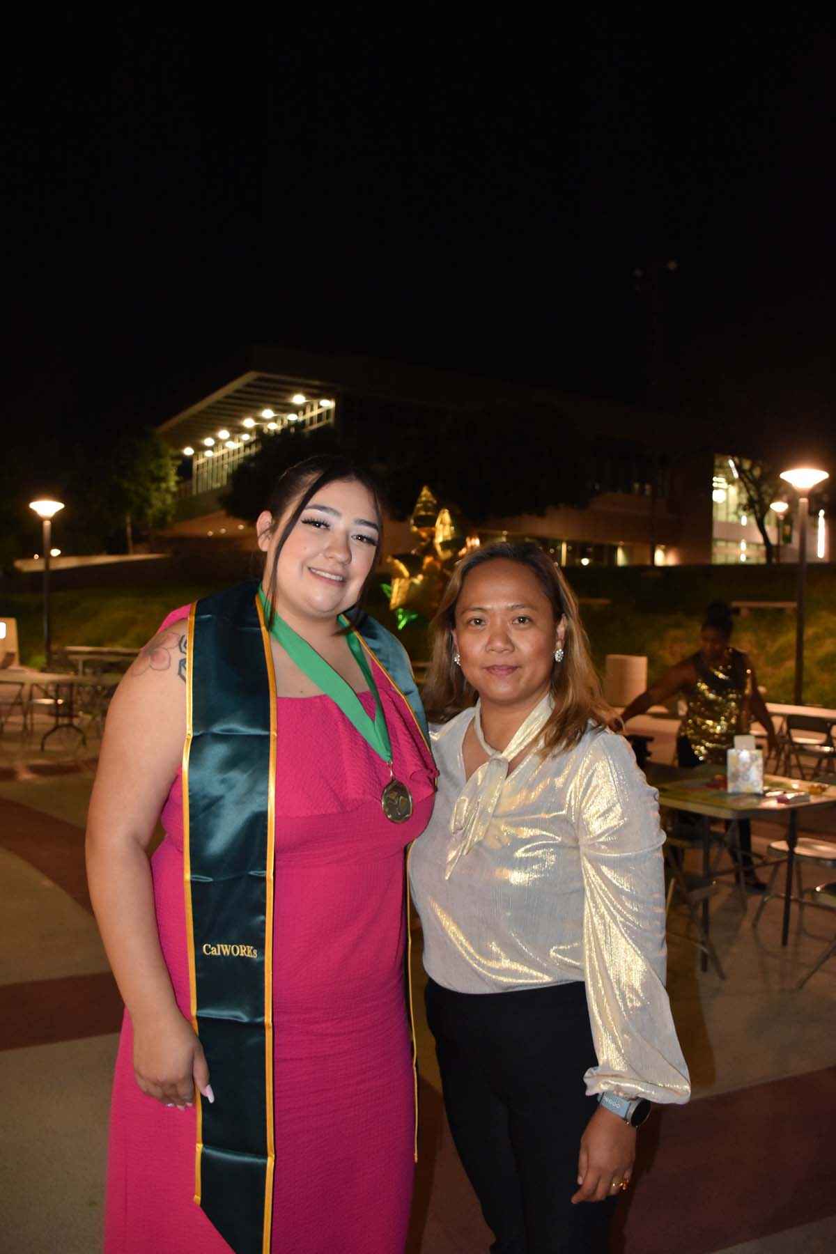 People enjoying the EOP&S Awards Ceremony