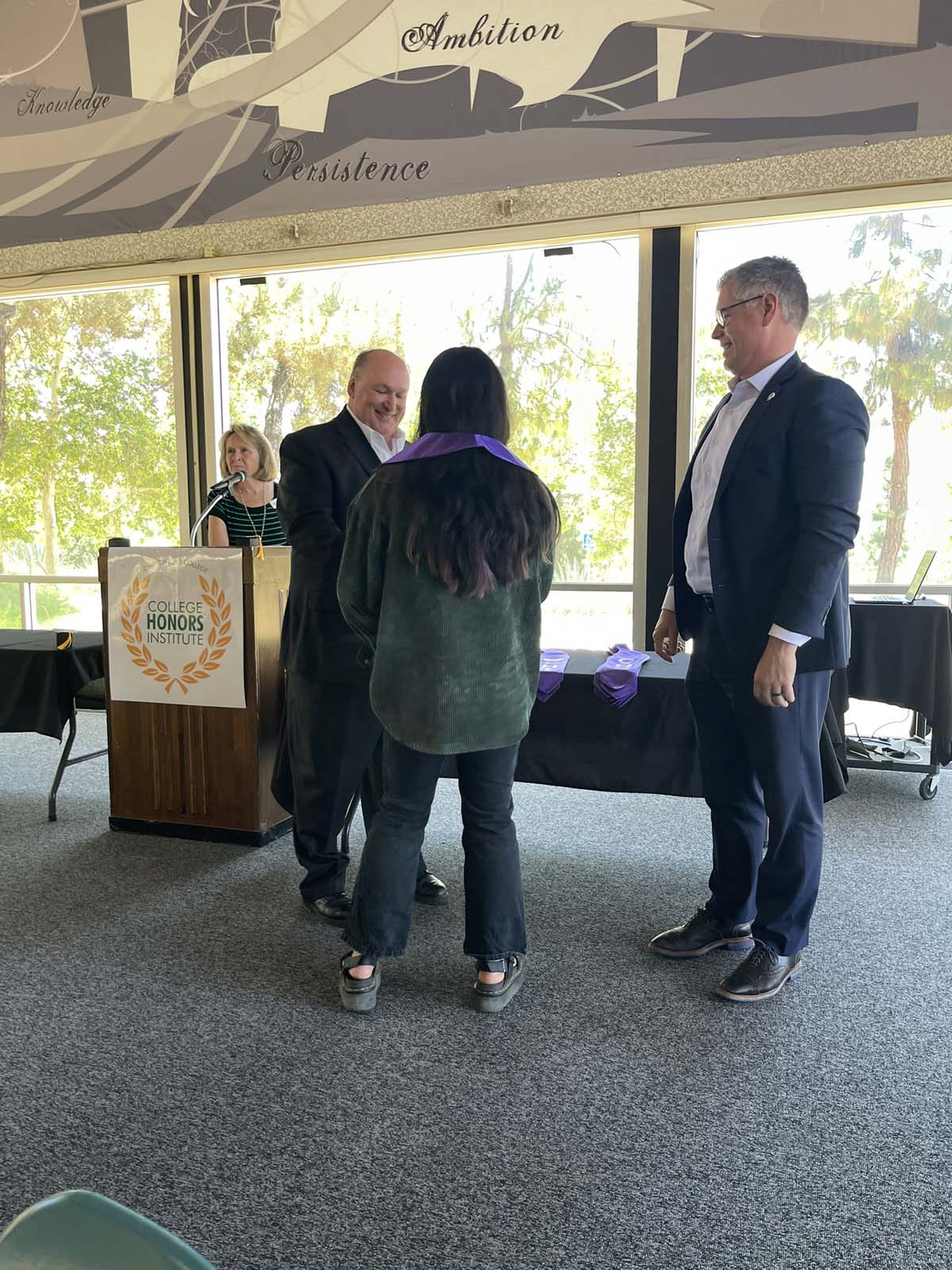 People enjoying the Honors Luncheon