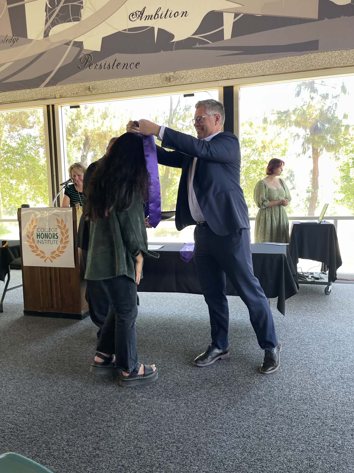 People enjoying the Honors Luncheon