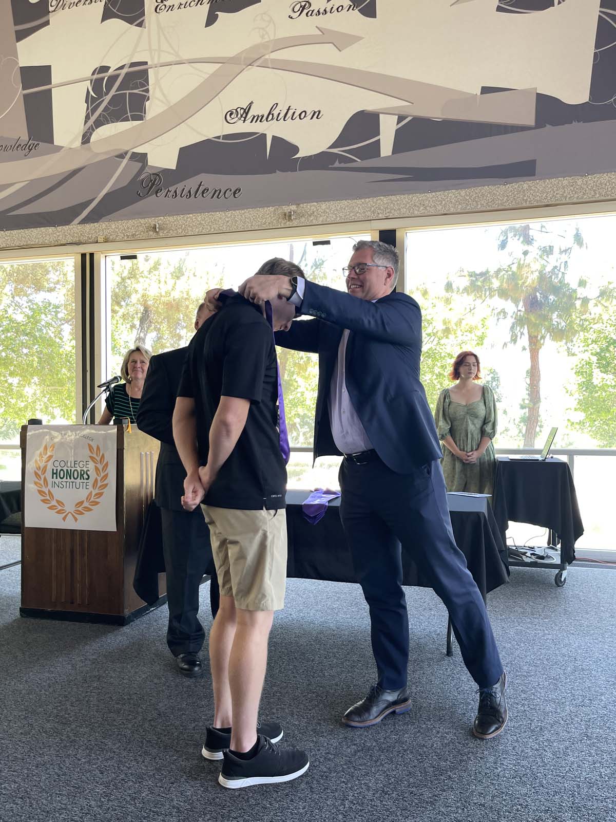 People enjoying the Honors Luncheon