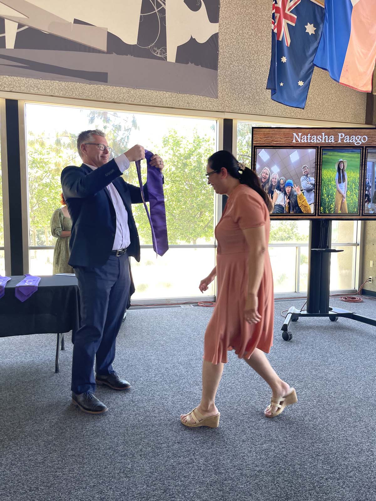 People enjoying the Honors Luncheon