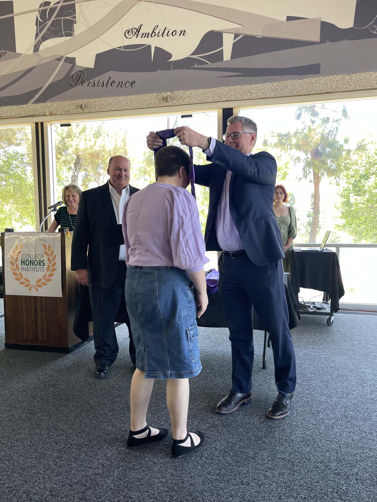 People enjoying the Honors Luncheon