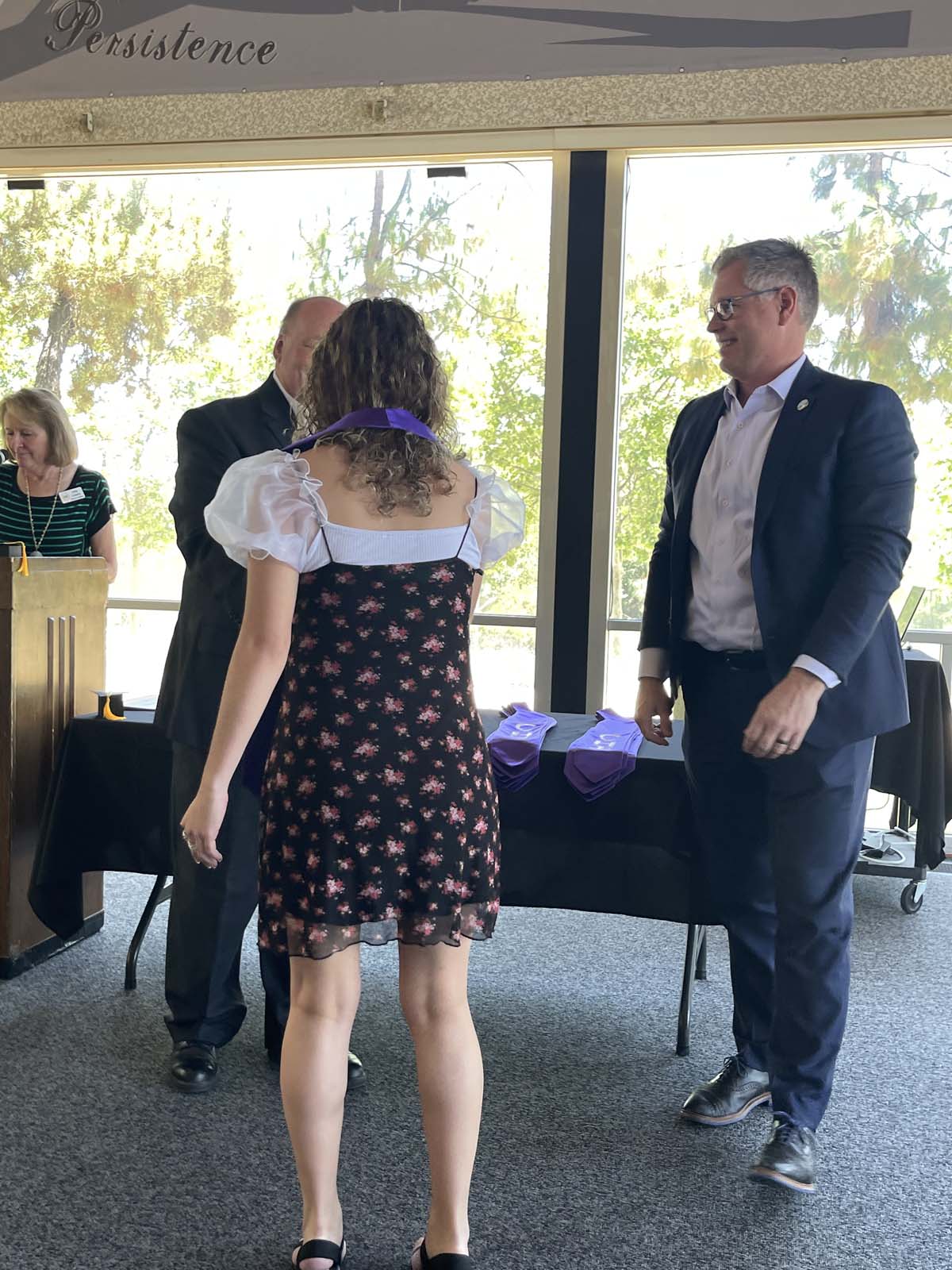 People enjoying the Honors Luncheon