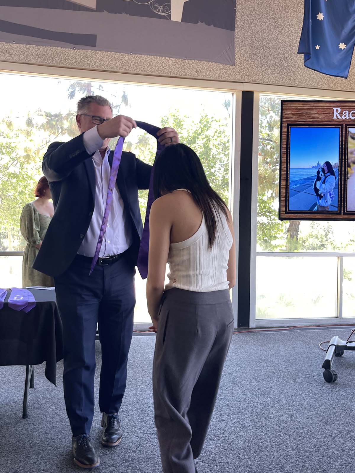 People enjoying the Honors Luncheon