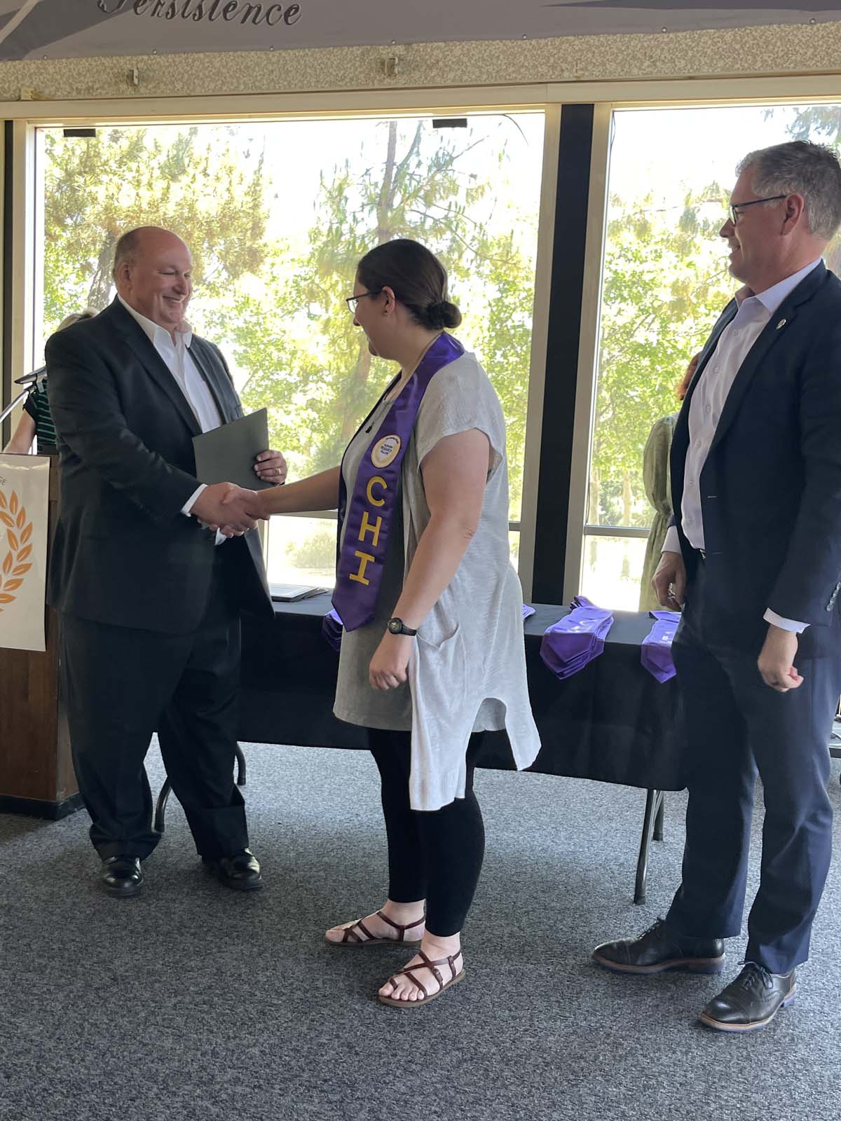People enjoying the Honors Luncheon