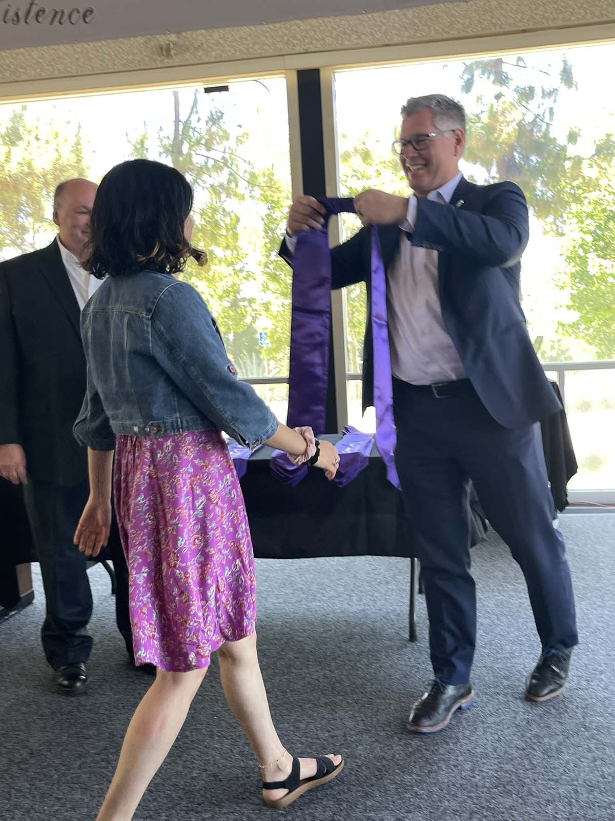 People enjoying the Honors Luncheon