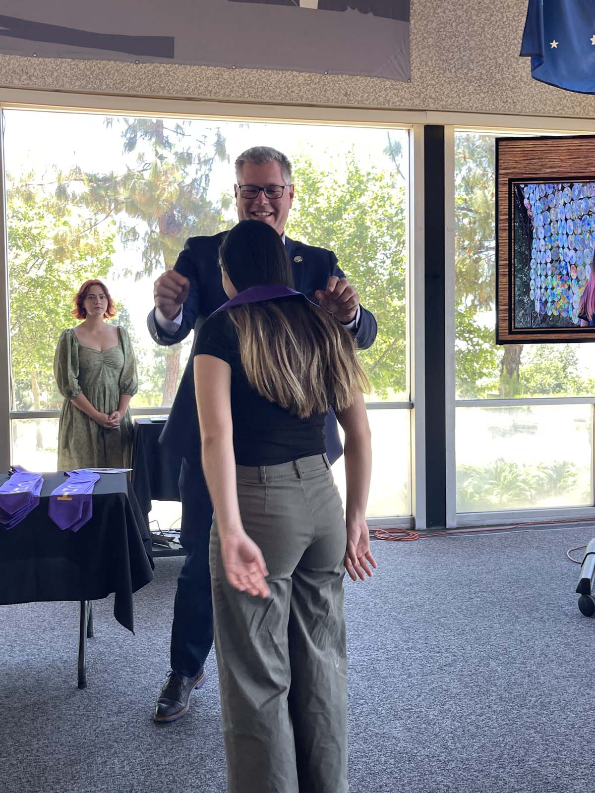 People enjoying the Honors Luncheon