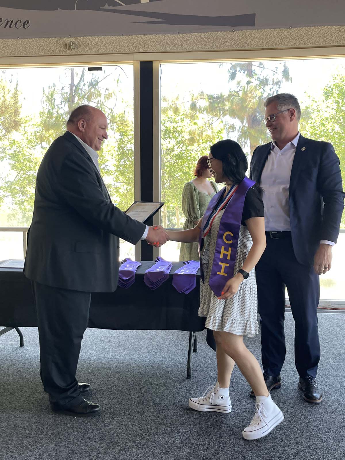 People enjoying the Honors Luncheon