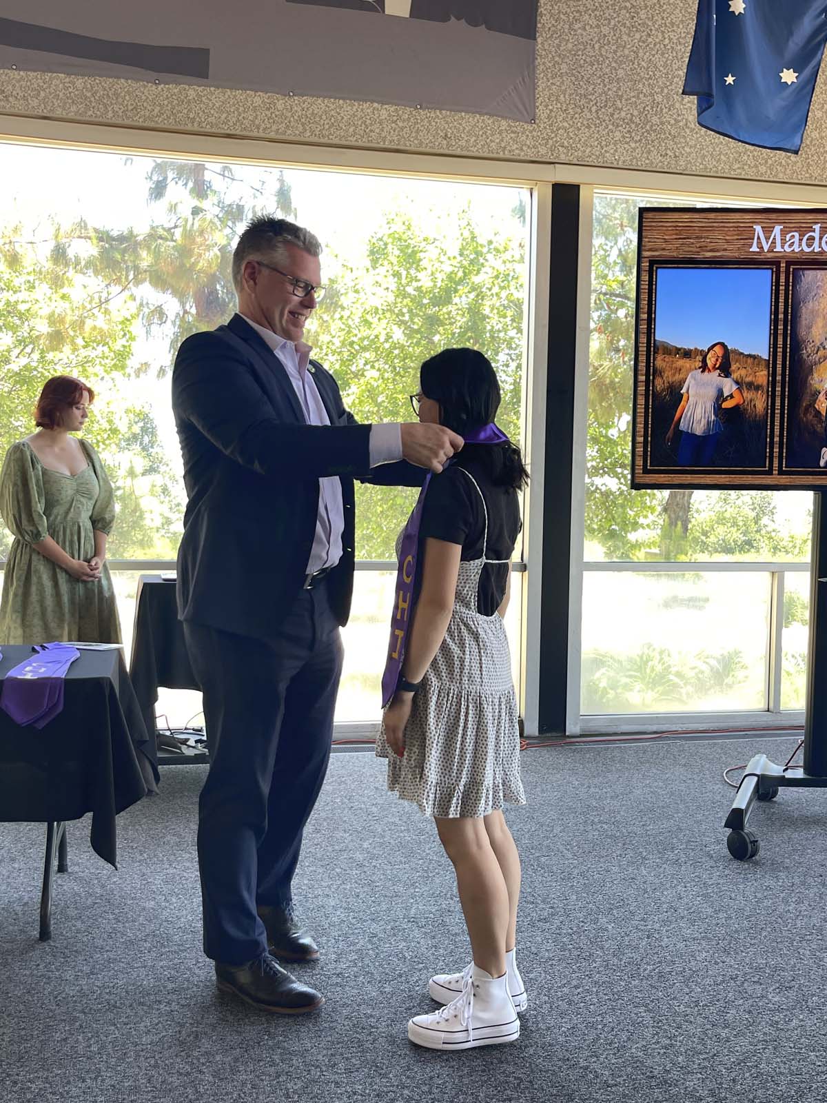 People enjoying the Honors Luncheon