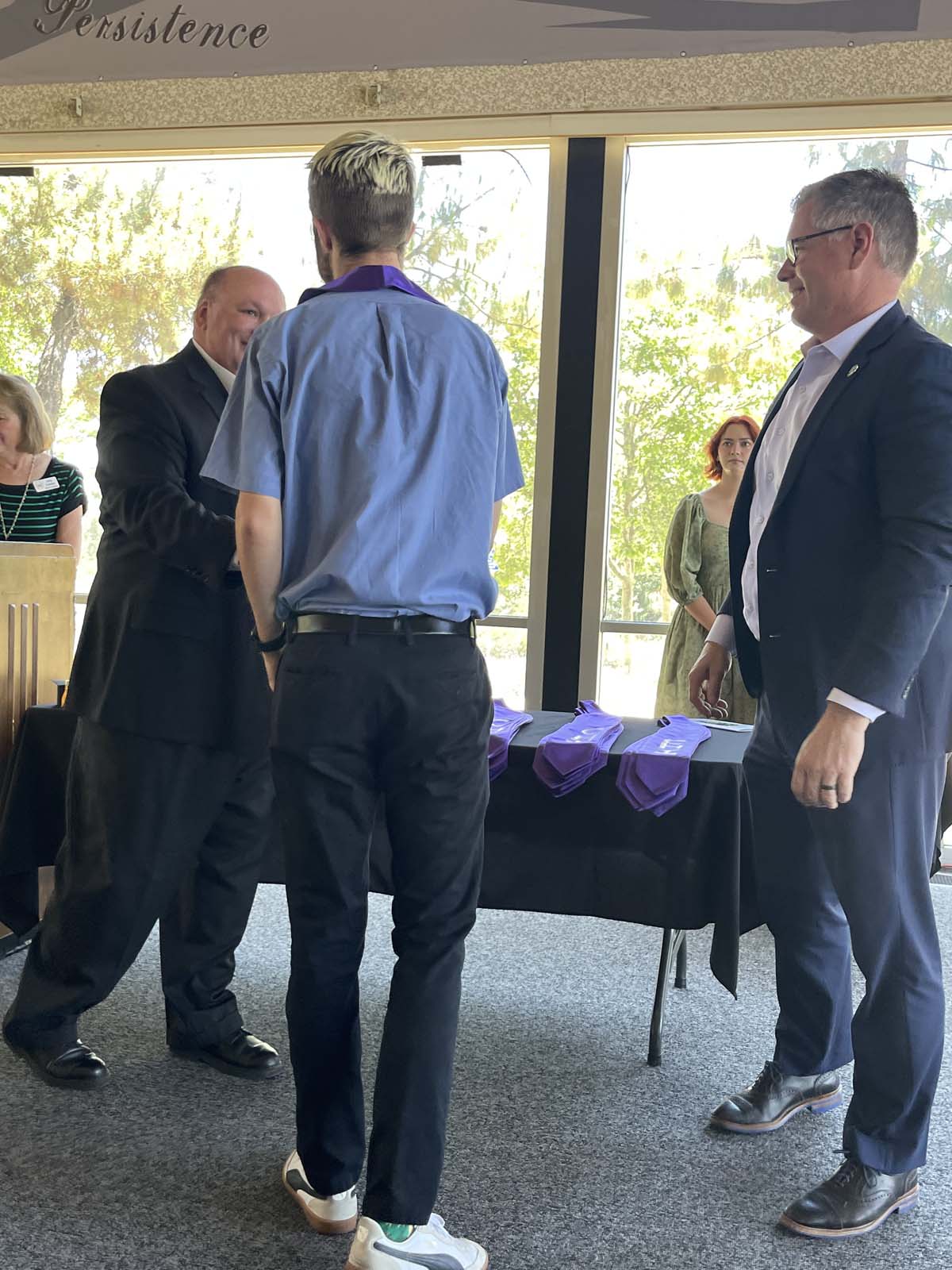 People enjoying the Honors Luncheon