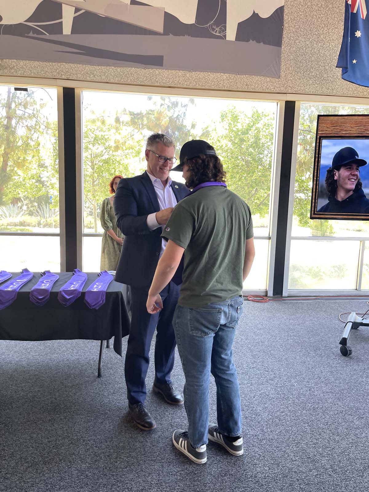 People enjoying the Honors Luncheon