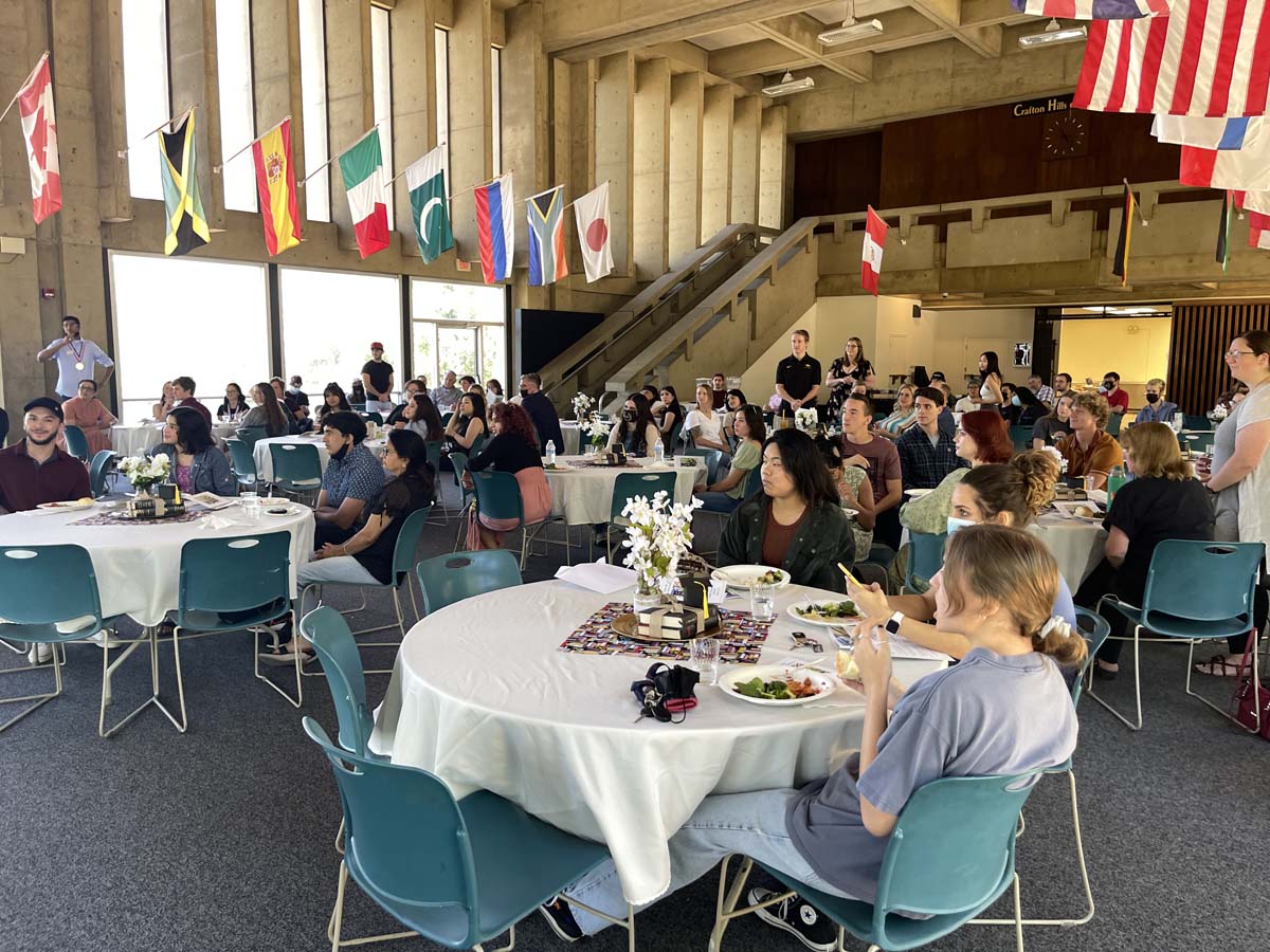 People enjoying the Honors Luncheon