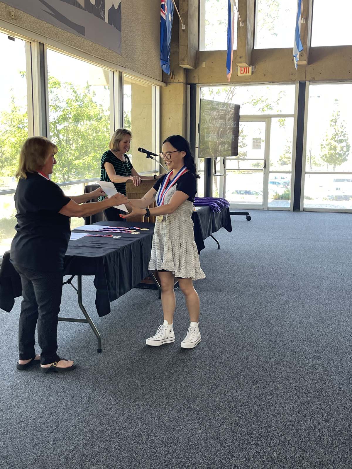 People enjoying the Honors Luncheon
