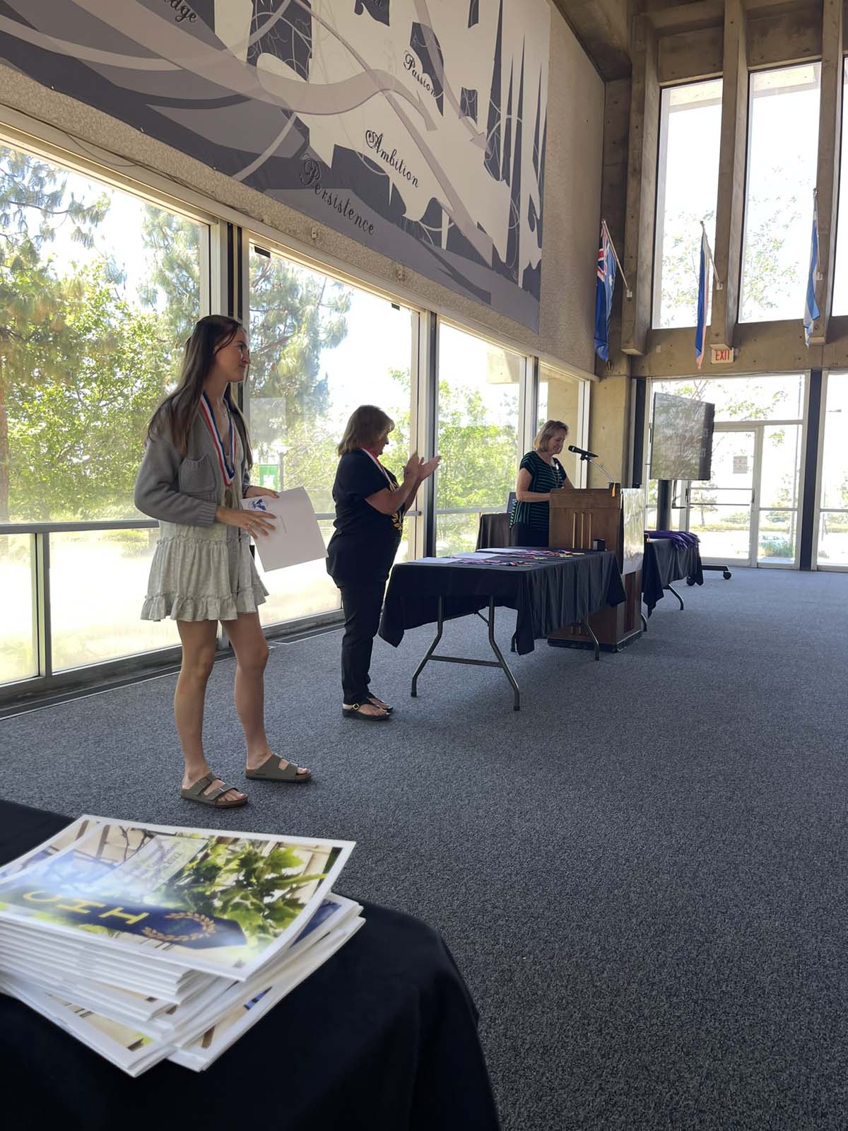 People enjoying the Honors Luncheon