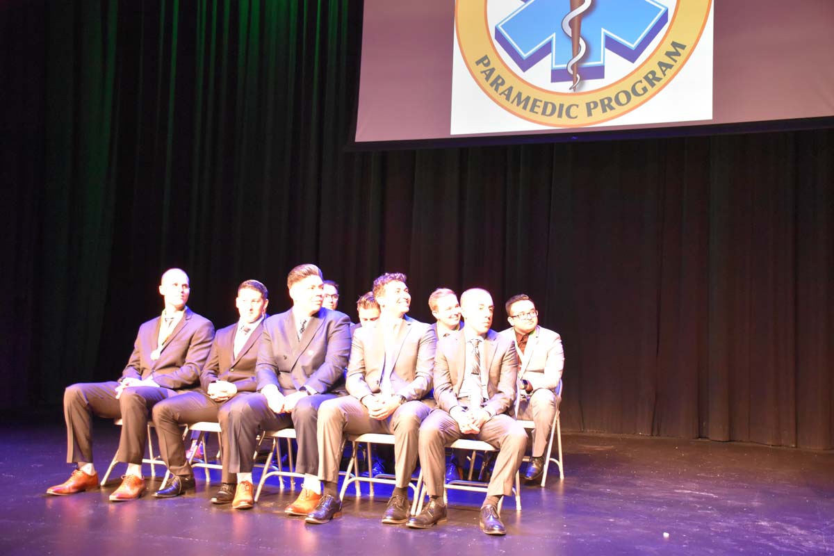 People enjoying the Paramedic Graduation