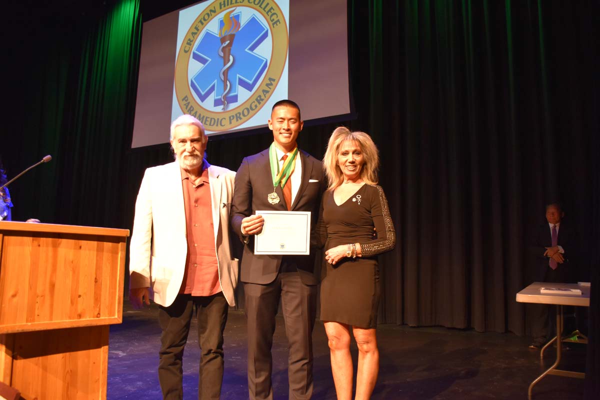 People enjoying the Paramedic Graduation