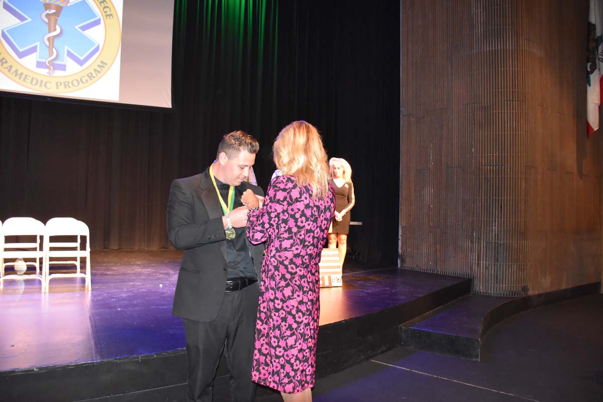 People enjoying the Paramedic Graduation