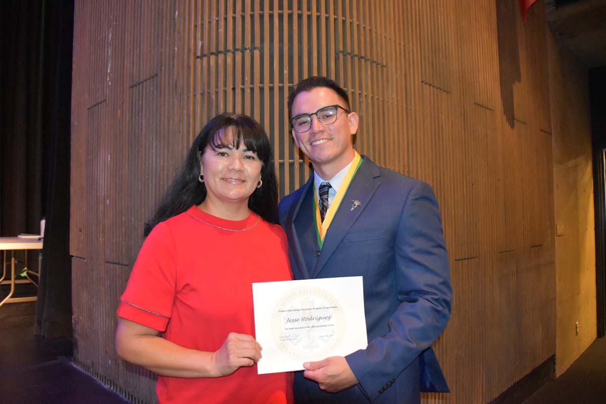 People enjoying the Paramedic Graduation