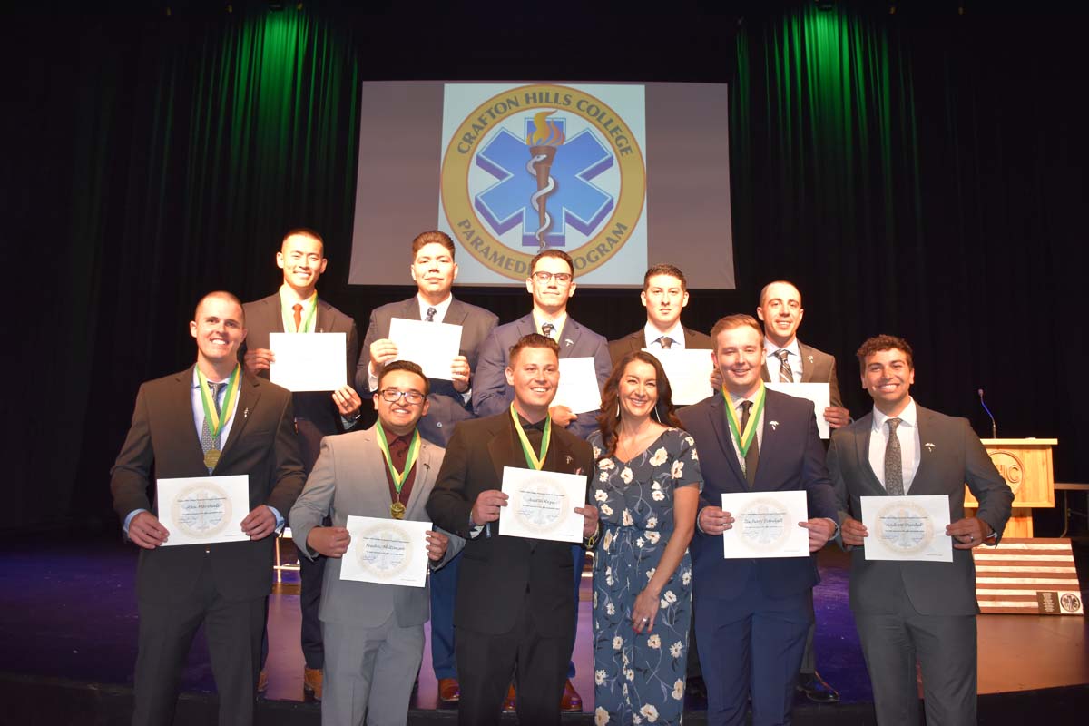 People enjoying the Paramedic Graduation