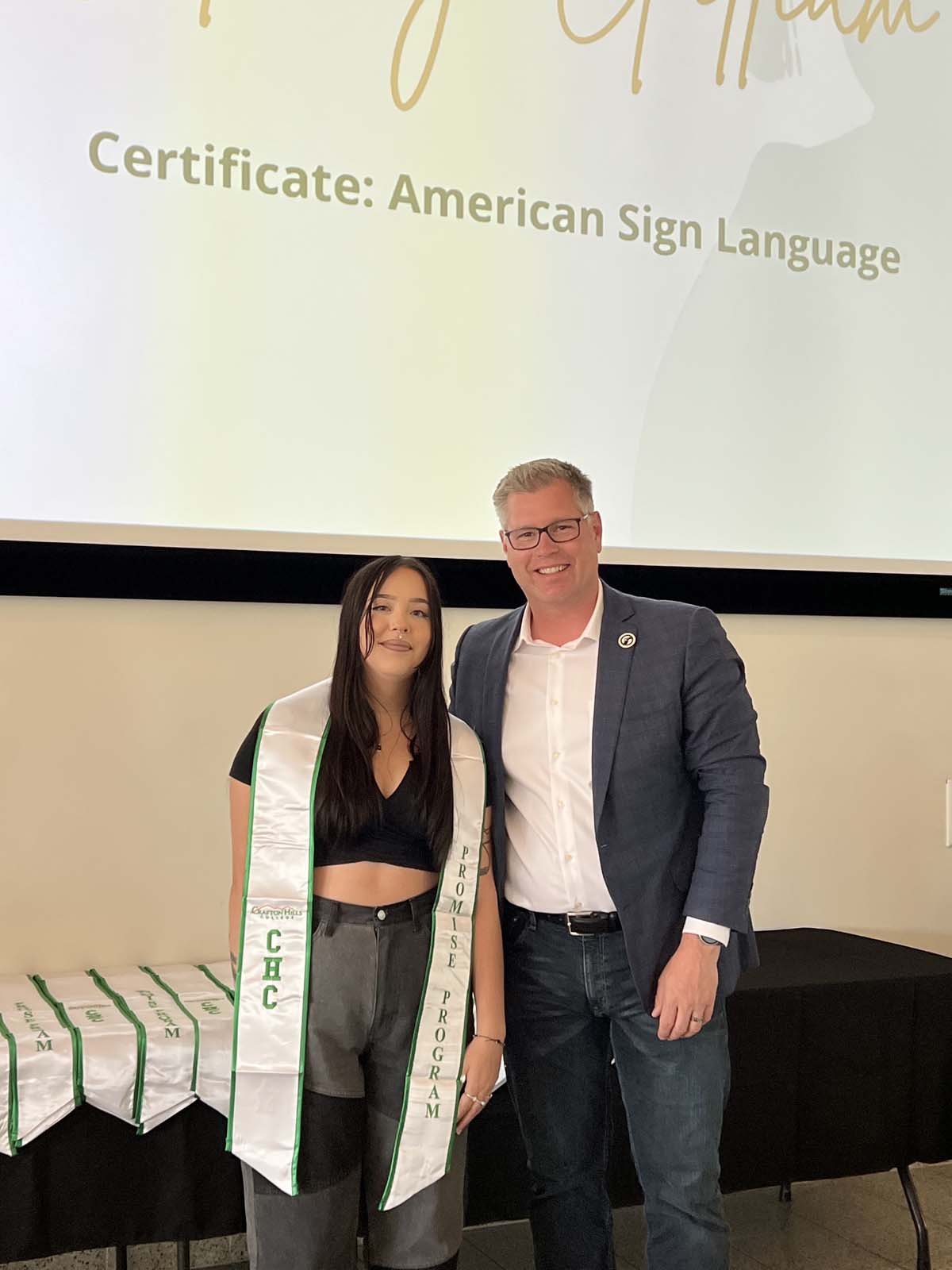 People enjoying the Promise Program Graduation