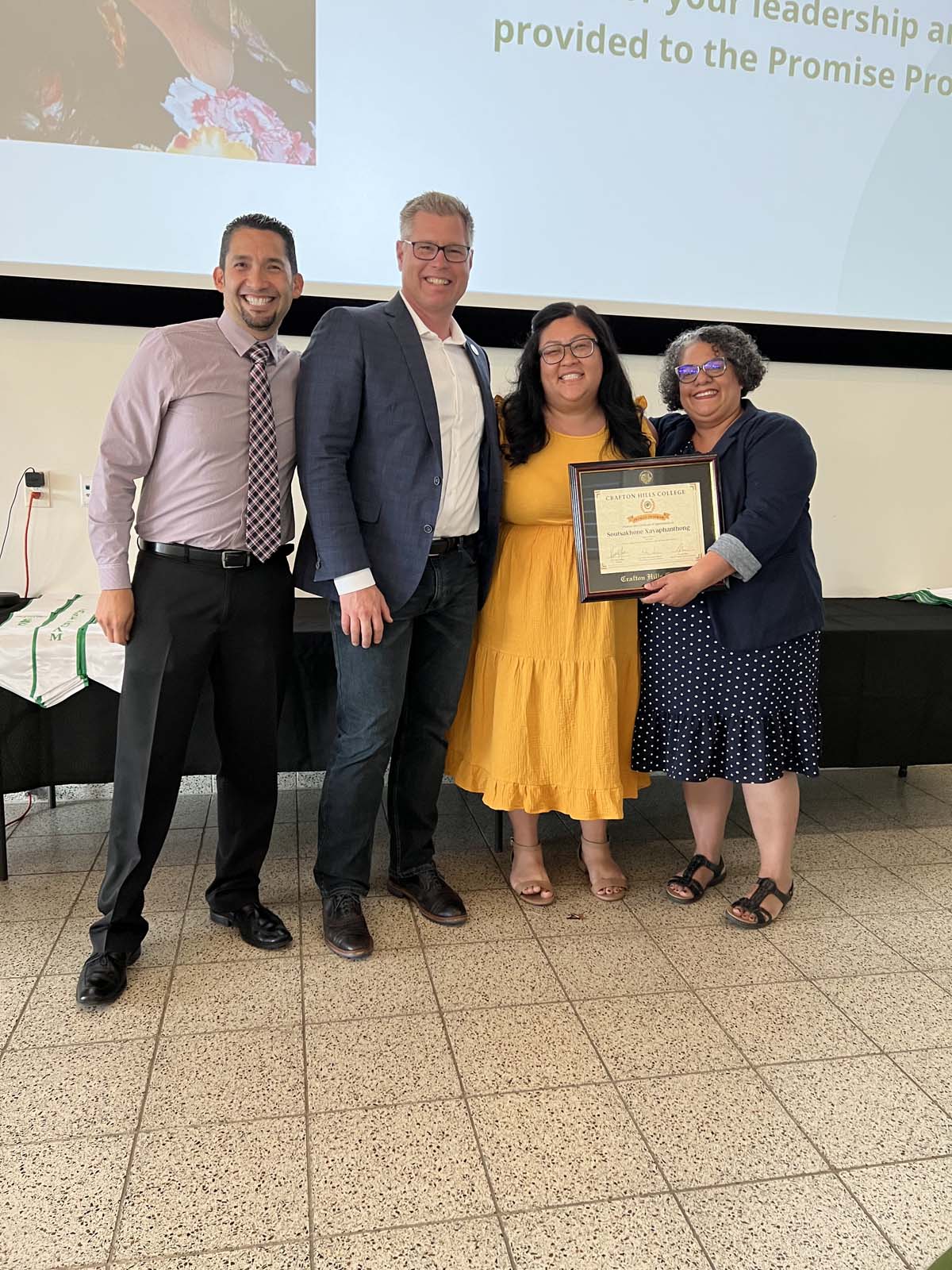 People enjoying the Promise Program Graduation