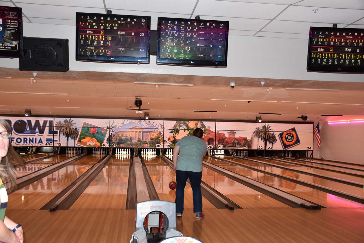 People bowling