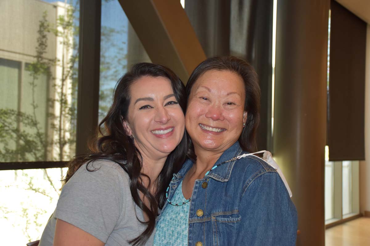 People enjoying the tenure celebration.