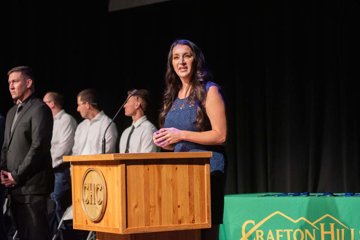 People enjoying Paramedic Graduation