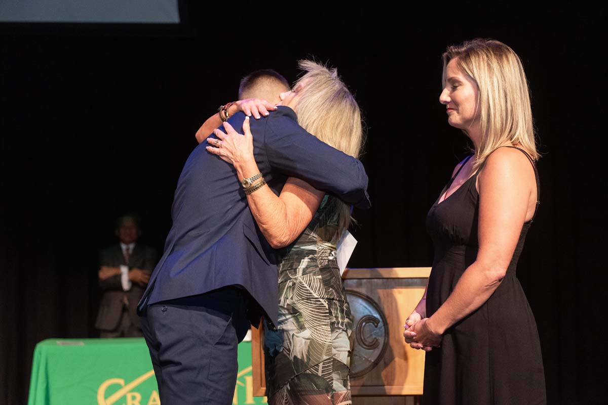 People enjoying Paramedic Graduation