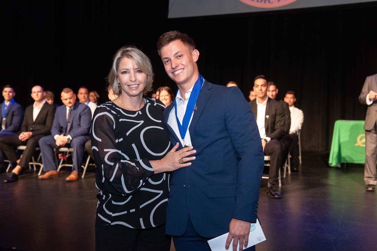 People enjoying Paramedic Graduation