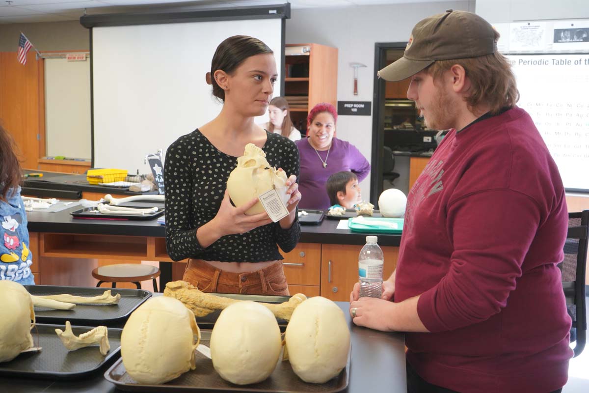 People at Anthropology Open House