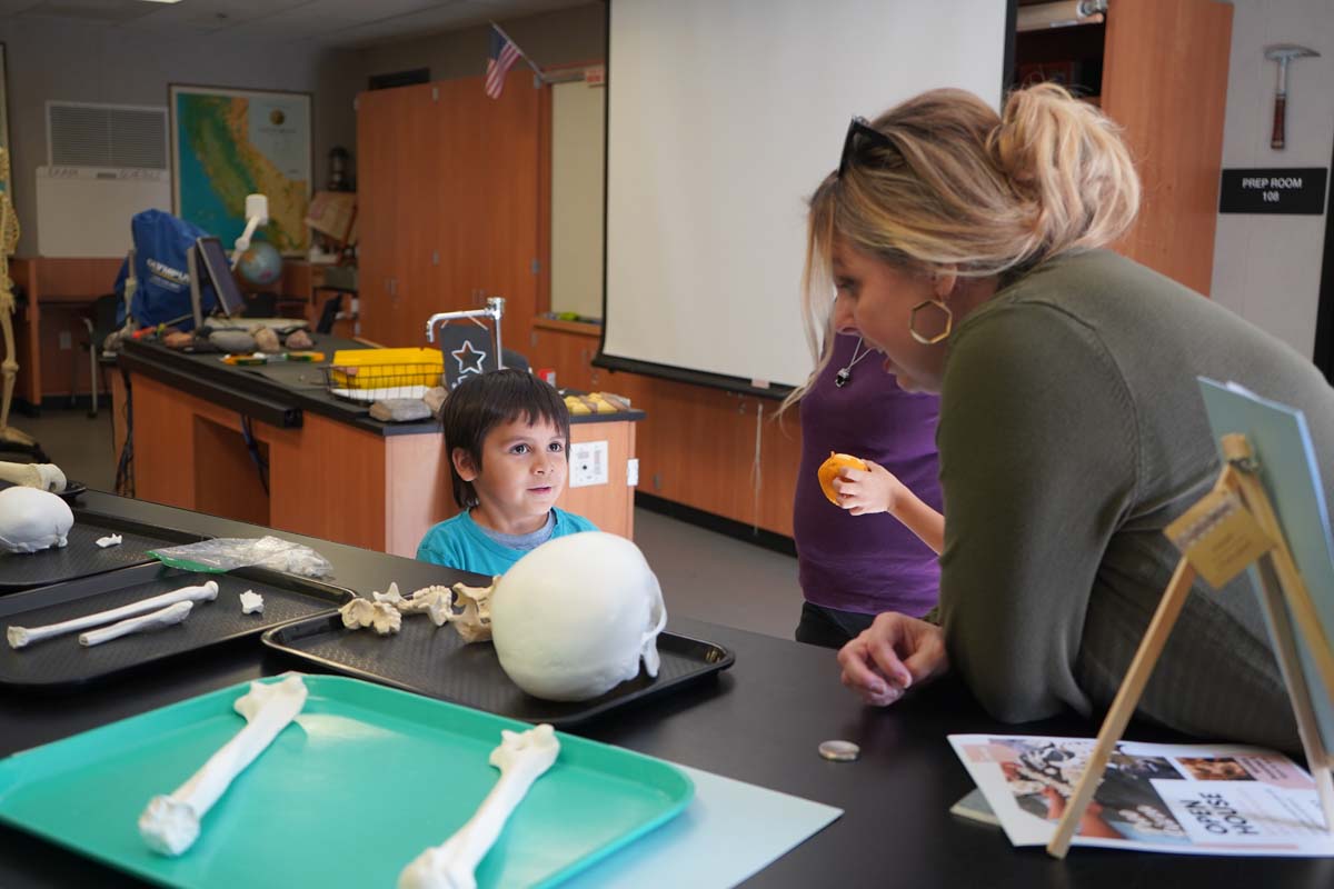 People at Anthropology Open House